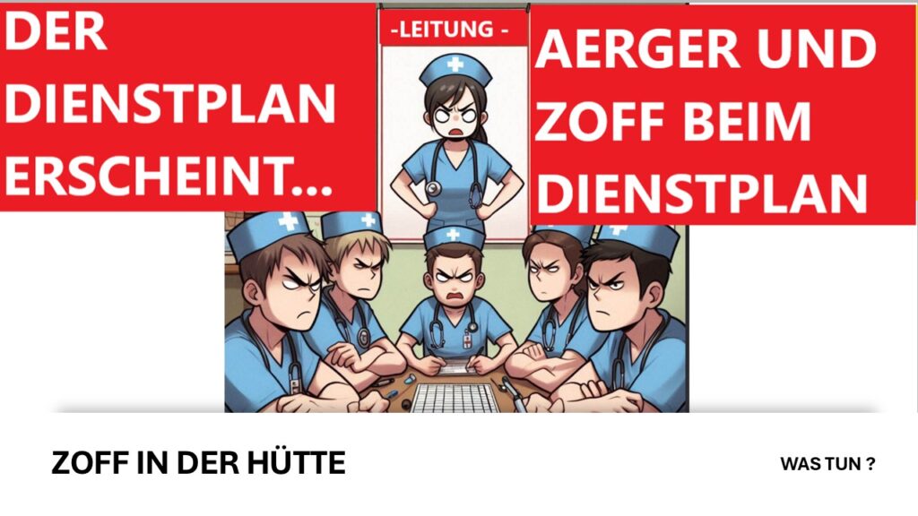 Aerger beim Dienstplan-schreiben?